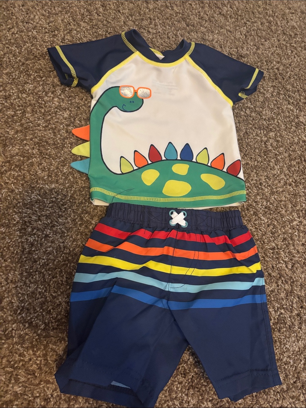 Freestyle Revolution Kids Navy Blue Multi-Color Dino Swim Set